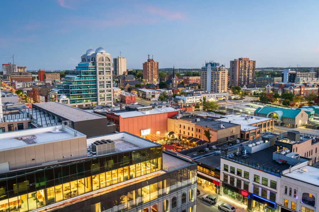 Kitchener, Ontario, Canada Downtown Cityscape