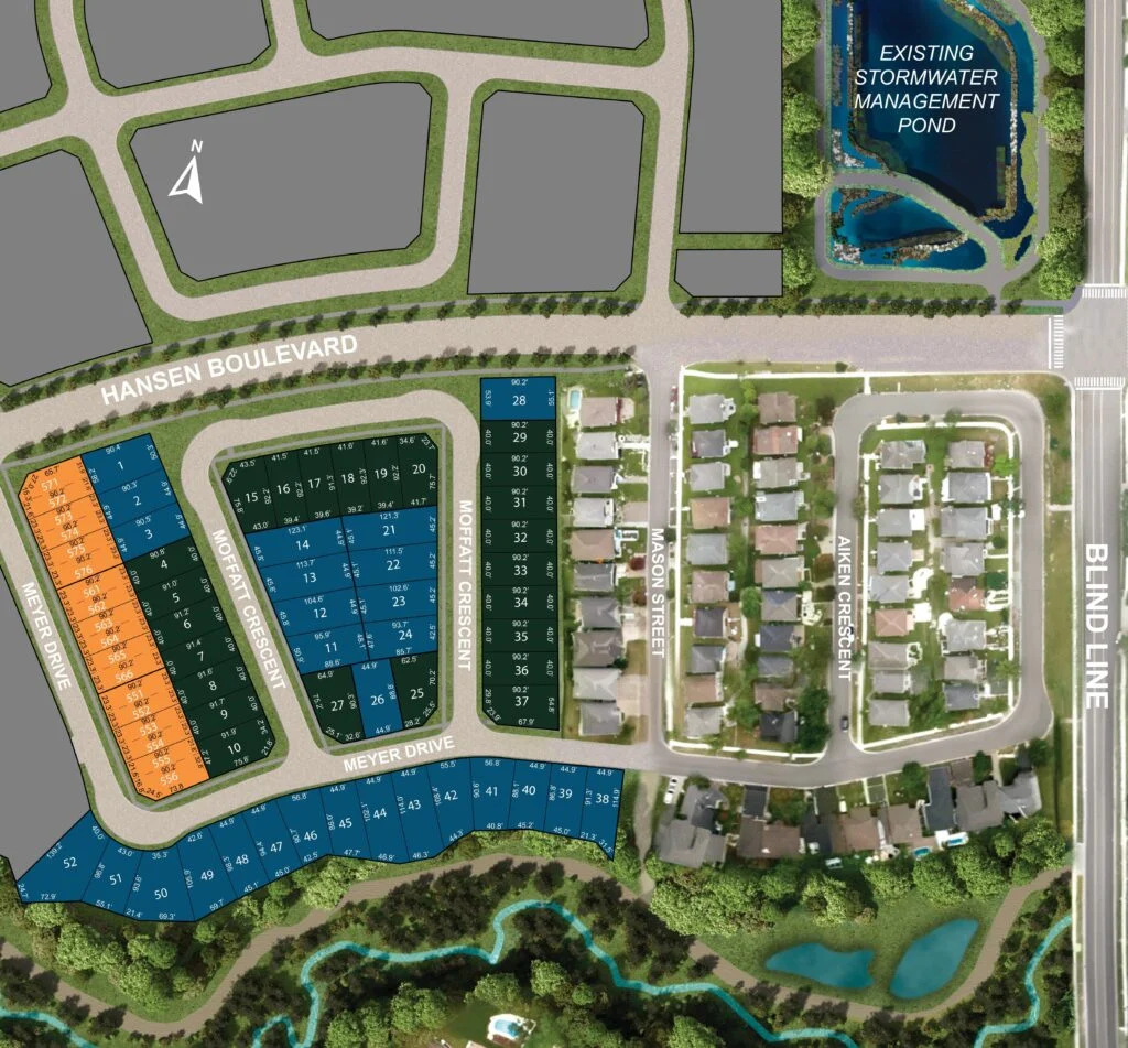 five creek estates orangeville siteplan