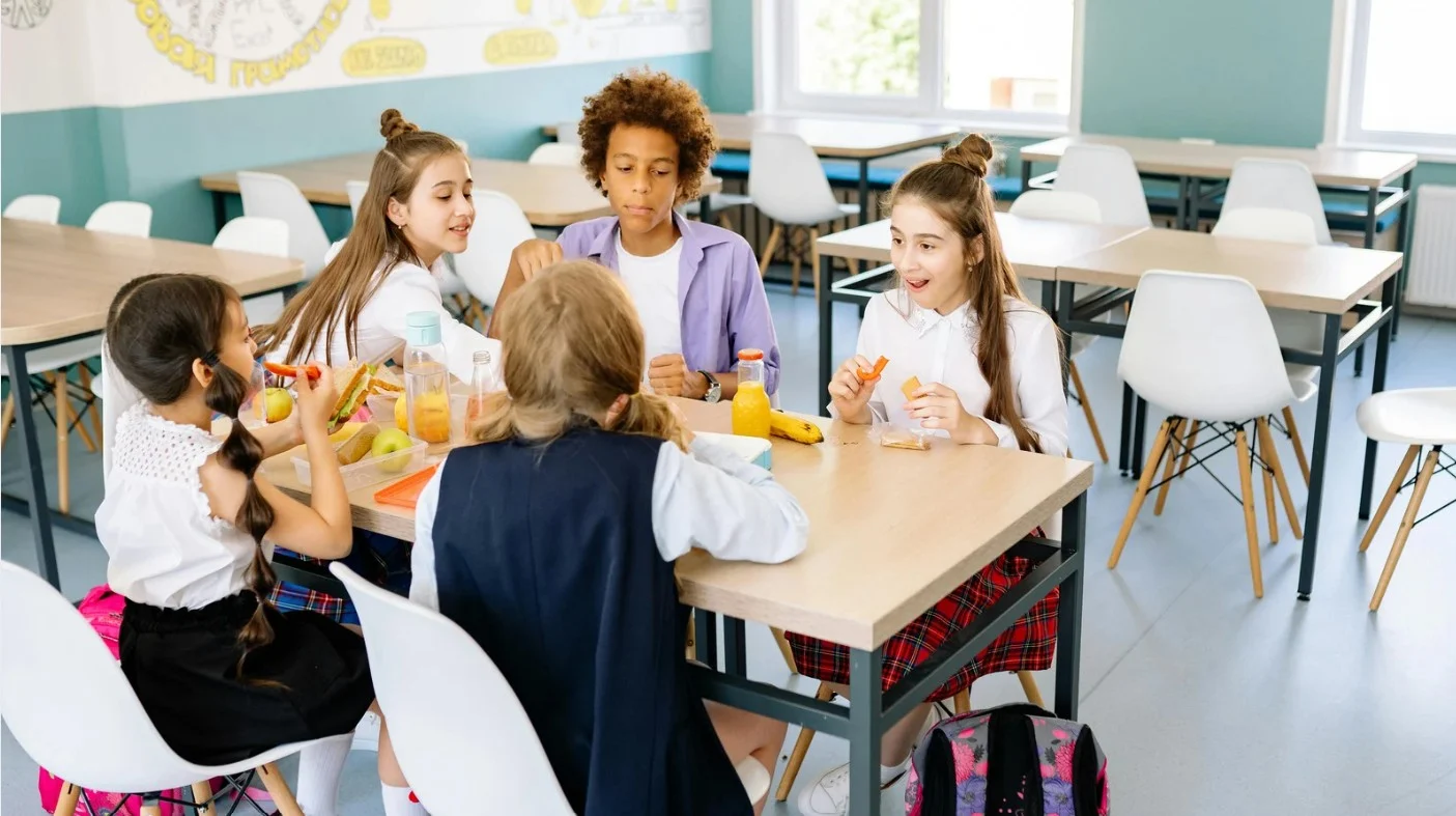 School Classroom Students
