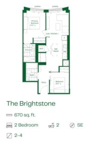 Claystone Condos Floor Plans The Brightstone