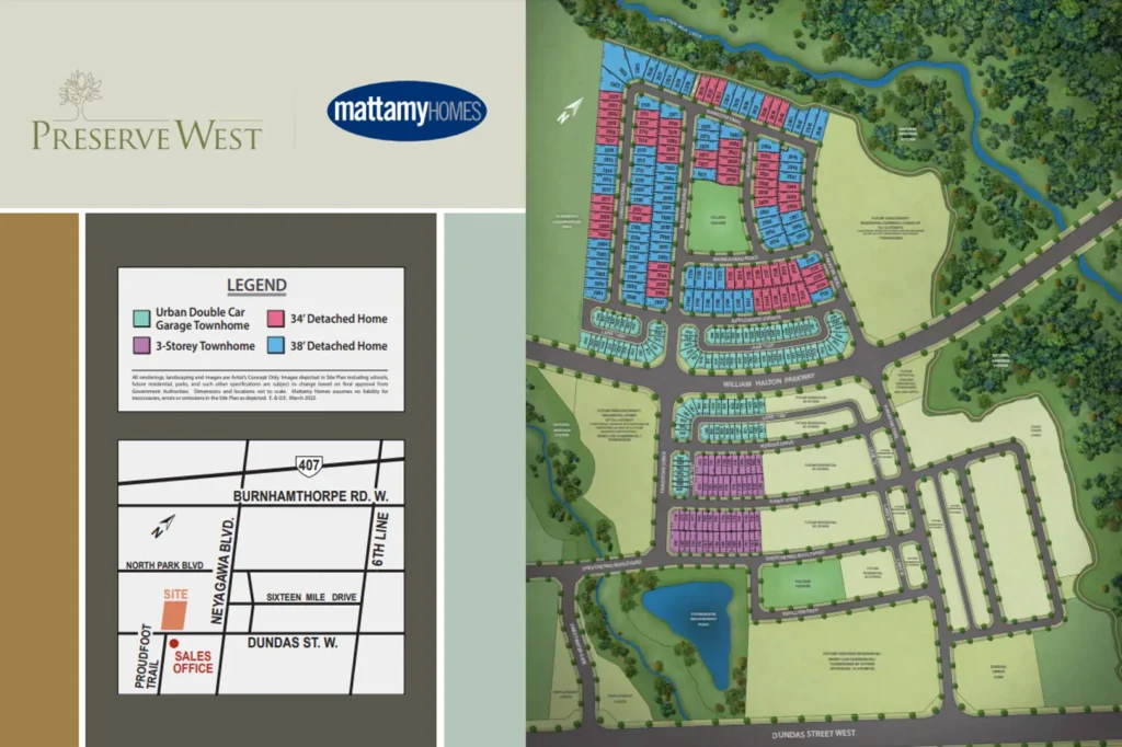 preserve west homes neighbourhood view