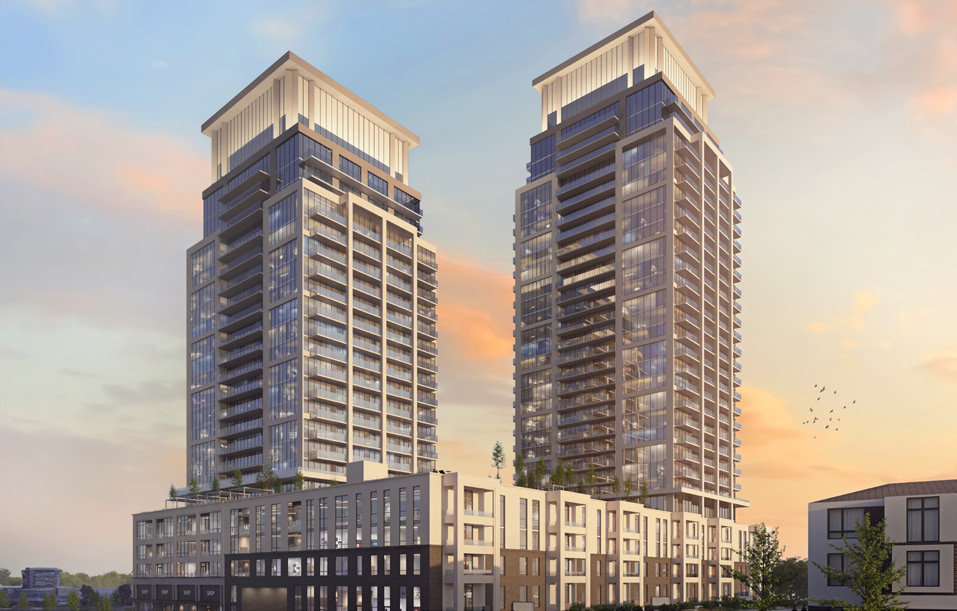 rise and rose condos modern tower
