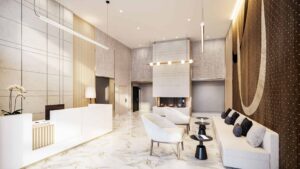 soleil condos 4 lobby