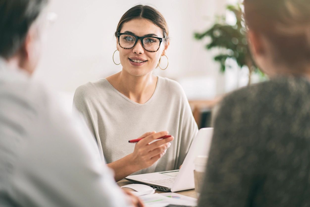 Girl-Consulting-With-Family