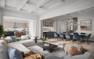 Union Village family room rendering
