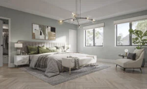 Union Village bedroom rendering