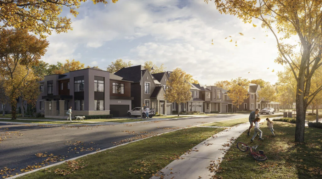 Union Village Markham streetscape rendering