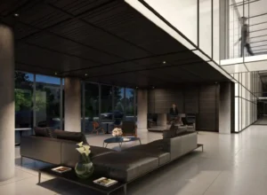 Lobby lounge at 28 Eastern by Alterra in Toronto