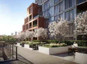 Terrace gardens at 28 Eastern by Alterra in Toronto