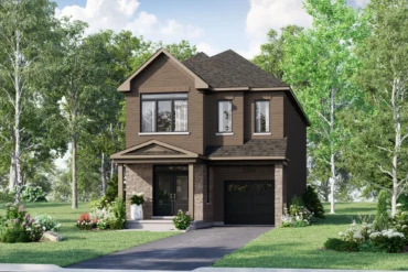 Brick and siding detached home option at Ashburn Hills by Mattamy Homes in Whitby