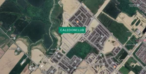 Aerial view of the Caledon Club neighbourhood in Mayfield West Caledon
