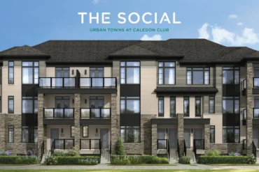 The Social stacked townhomes at Caledon Club in Caledon