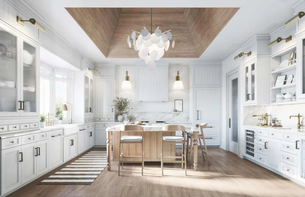 Builder rendering: Kitchen rendering at Eversley Estates in King City by Treasure Hill