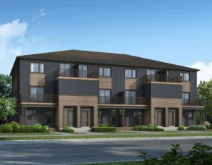 Stacked townhomes at Half Moon Bay by Mattamy Homes in Barrhaven Ottawa