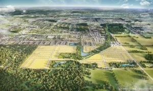 Aerial view of the Magnolia community by Caivan in Stittsville, Ottawa