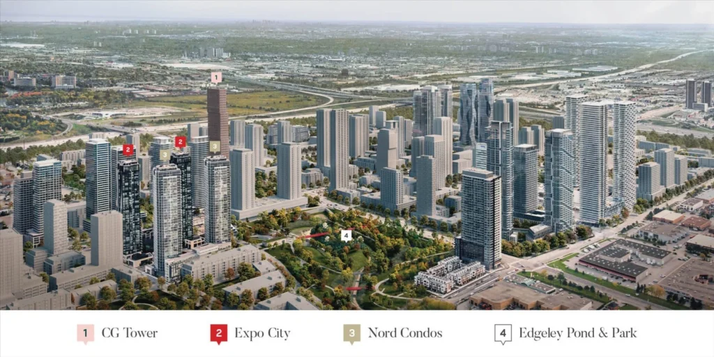 Nord Condos Expo City Vaughan Metropolitan Centre Aerial, builder image