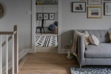 Living room interior in a Mattamy home at Northwoods in Kanata, Ottawa