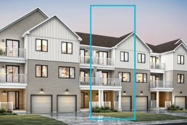 Stacked townhomes at Northwoods by Mattamy Homes in Kanata, Ottawa