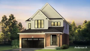 Detached home elevation at South River by Granite Homes in Elora