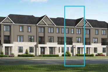 Three-storey townhome elevation at Union by Mattamy Homes in Mount Pleasant, Brampton