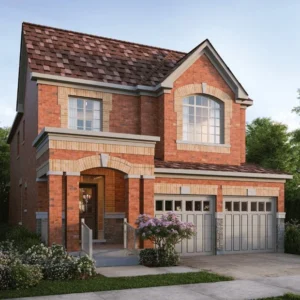 Two-storey brick home at Whitby Meadows by Great Gulf in Whitby