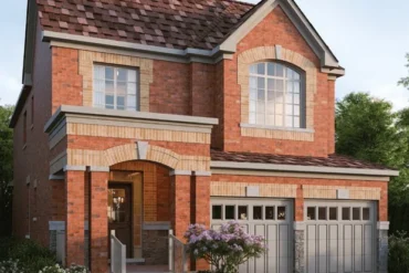Two-storey brick home at Whitby Meadows by Great Gulf in Whitby